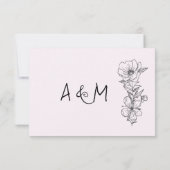 モダン結婚webサイト | RSVP QRコード。 (裏面)