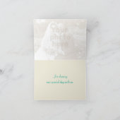 モダン絵を描きらめく海洋写真サンキューカード サンキューカード (内部)