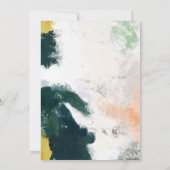 モダン絵を描ア結婚ル 招待状 (裏面)