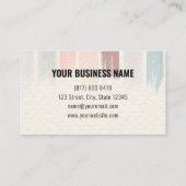 モダン絵を描カラフル内装プロフェッショナル 名刺 (裏面)