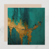 モダン絵を描ティール（緑がかった色） (正面/裏面)