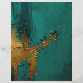 モダン絵を描ティール（緑がかった色）