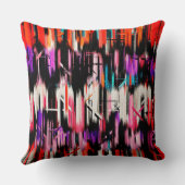 モダン絵を描抽象芸術のブラシストローク#2 クッション (裏面)