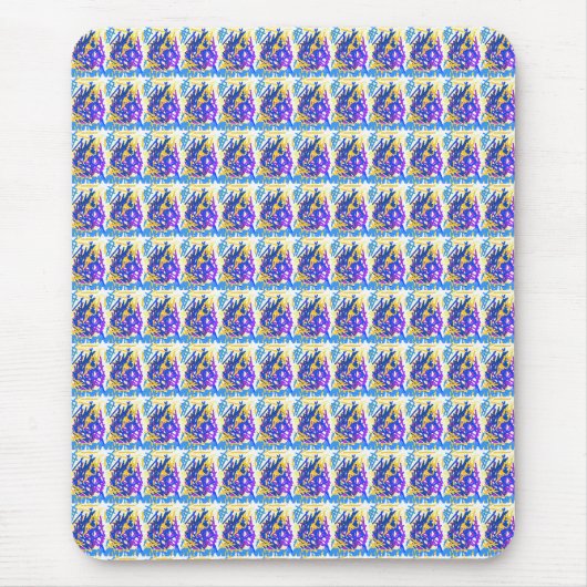 モダン絵を描抽象芸術スプラッシュマウスパッド マウスパッド (正面)