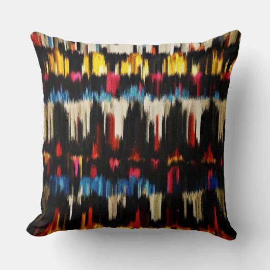 モダン絵を描抽象芸術 クッション (正面)