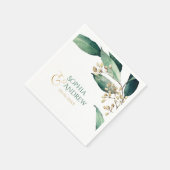 モダン絵を描植物性結婚植物 スタンダードカクテルナプキン (角)