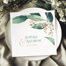 モダン絵を描植物性結婚植物 スタンダードカクテルナプキン