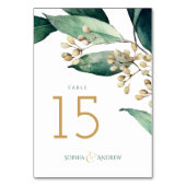 モダン絵を描植物性結婚植物 テーブルナンバー (正面)