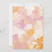 モダン絵を描結婚抽象芸術 招待状 (裏面)