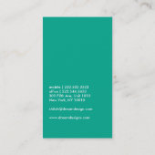 モダン絵を描絵を描（ばちゃばちゃ）跳ねるの画家 名刺 (裏面)