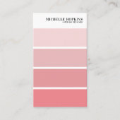 モダン絵を描色帯 | インテリア設計者 名刺 (正面)