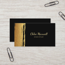 モダン絵を描金ゴールド 名刺