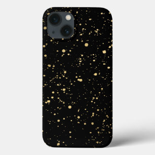 モダン絵を描(ばちゃばちゃ)跳ねるパターン iPhone 13ケース