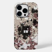 モダン絵を描(ばちゃばちゃ)跳ねるパーソナライズされた Case-Mate iPhoneケース (裏面)