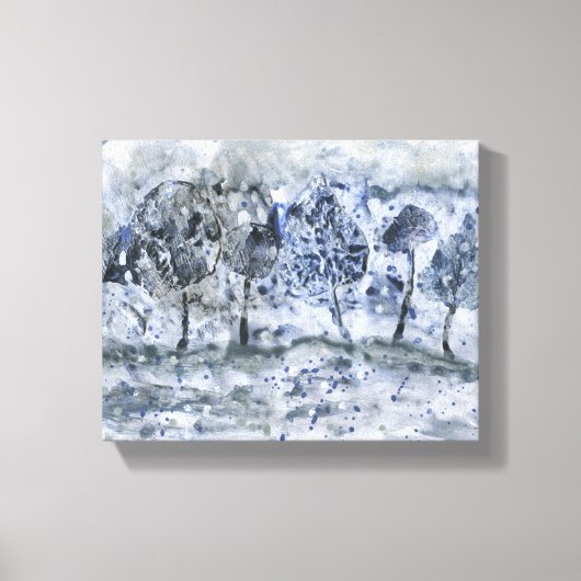 モダン絵画の森 キャンバスプリント (正面)