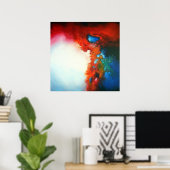 モダン絵画カラフル抽象芸術 ポスター (ホームオフィス)