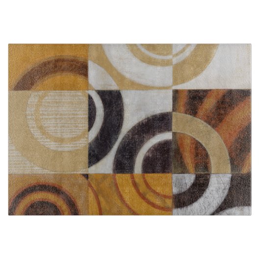 モダン絵画パターンあり カッティングボード (正面)