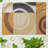 モダン絵画パターンあり キッチンタオル (折り畳み)