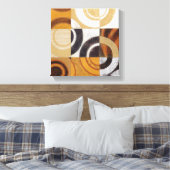 モダン絵画パターンあり キャンバスプリント (インサイチュ (寝室))