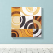 モダン絵画パターンあり キャンバスプリント (インサイチュ (ウッドフロア))