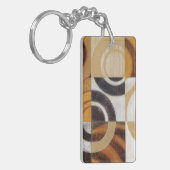 モダン絵画パターンあり キーホルダー (正面左)