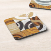モダン絵画パターンあり コースター (左側)