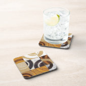 モダン絵画パターンあり コースター (右側)