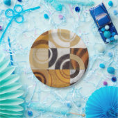 モダン絵画パターンあり ペーパープレート (パーティー)