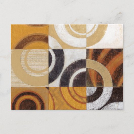 モダン絵画パターンあり ポストカード (正面)