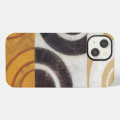 モダン絵画パターンあり iPhoneケース (裏面横)