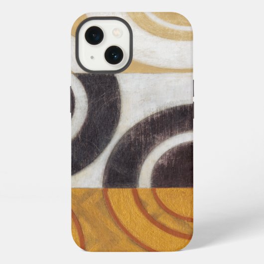 モダン絵画パターンあり iPhoneケース (裏面)