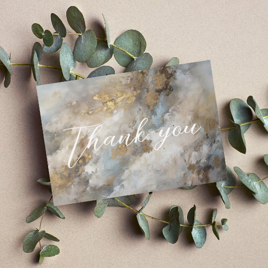 モダン絵画抽象芸術追悼式 サンキューカード