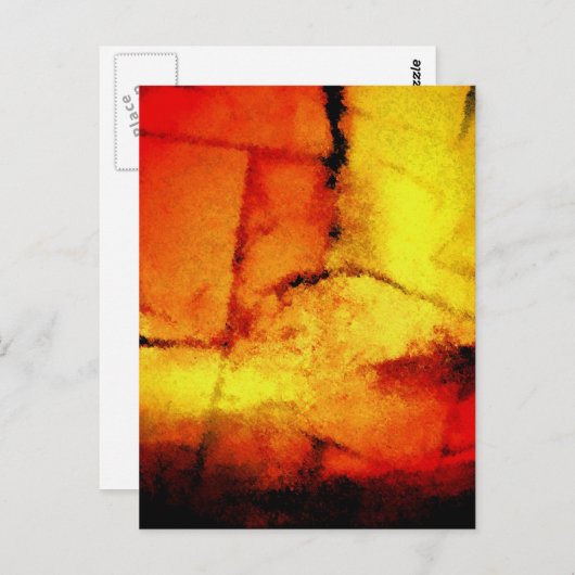 モダン絵画抽象芸術 ポストカード (正面/裏面)