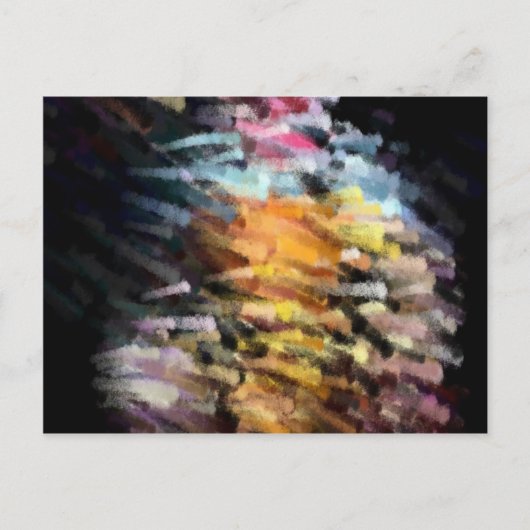 モダン絵画抽象芸術 ポストカード (正面)