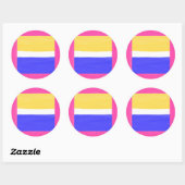 モダン絵画抽象芸術 ラウンドシール (シート)