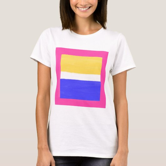 モダン絵画抽象芸術 Tシャツ (正面)