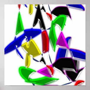 モダン絵画,カラー爆発 ポスター
