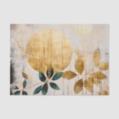 モダン緑と金ゴールド 薄葉紙 (正面)