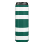 モダン緑のスストライプのクリプト名 タンブラー (裏面)