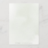 モダン緑の金ゴールド幾何素朴結婚の エンクロージャーカード (裏面)