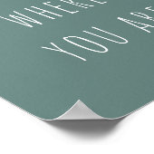 モダン緑楽しむの引用文 ポスター (角)