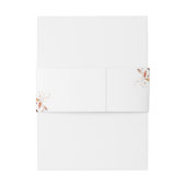 モダン緑秋素朴結婚の 招待状ベリーバンド (裏面例)