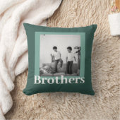 モダン緑 |写真 | Brothersギフト クッション (ブランケット)