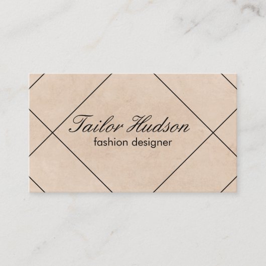 モダン線/テクスチャ 名刺 (正面)