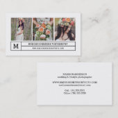 モダン線 |写真の名刺 名刺 (正面/裏面)