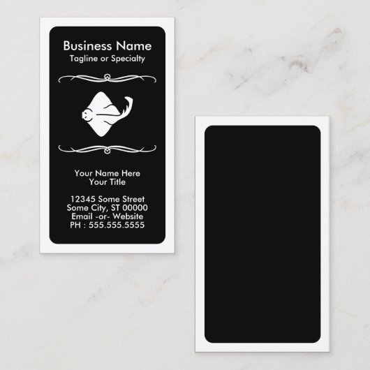 モダン線 名刺 (正面/裏面)