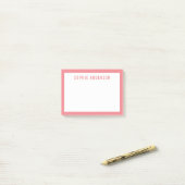 モダン編はっきりした集カラー付き名縁ど前 ポストイット (デスク上)