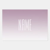 モダン編エレガント集文字とグラデーション色 ラッピングペーパーシート (正面)