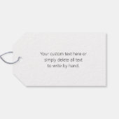 モダン編スタイリッシュ集金ゴールド文字とストライプ ギフトタグ (裏面横)