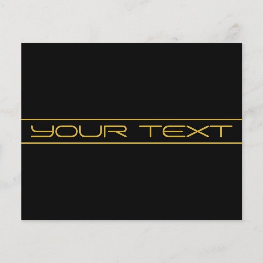 モダン編スタイリッシュ集金ゴールド文字とストライプ チラシ (正面)